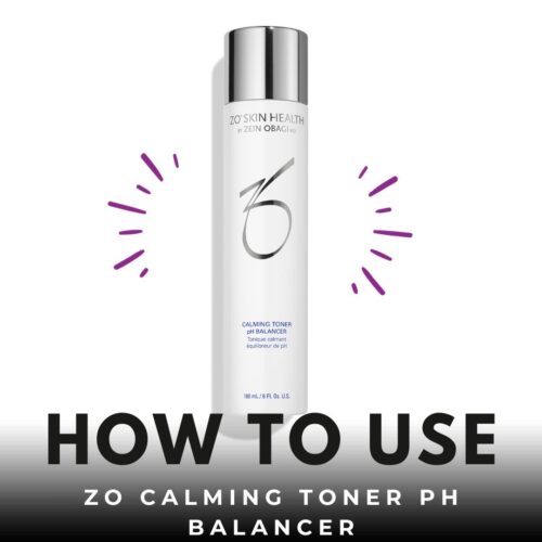 How to use Zo Calming Toner pH Balancer 1